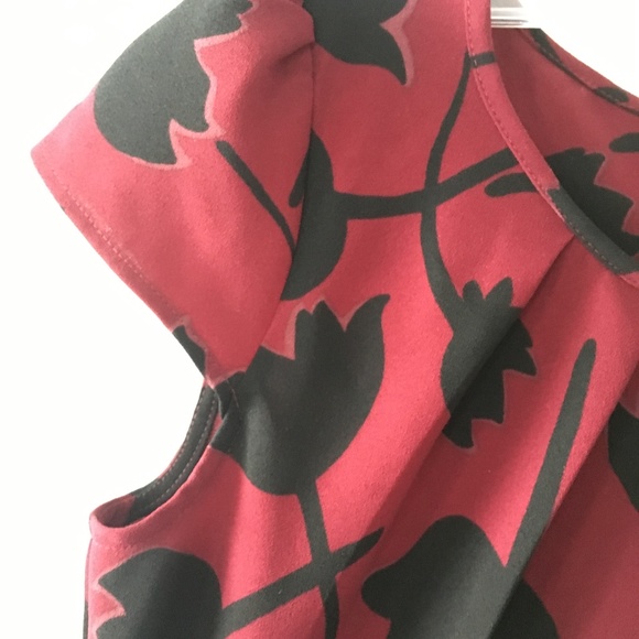 womens ann taylor loft maroon dress - Picture 5 of 6